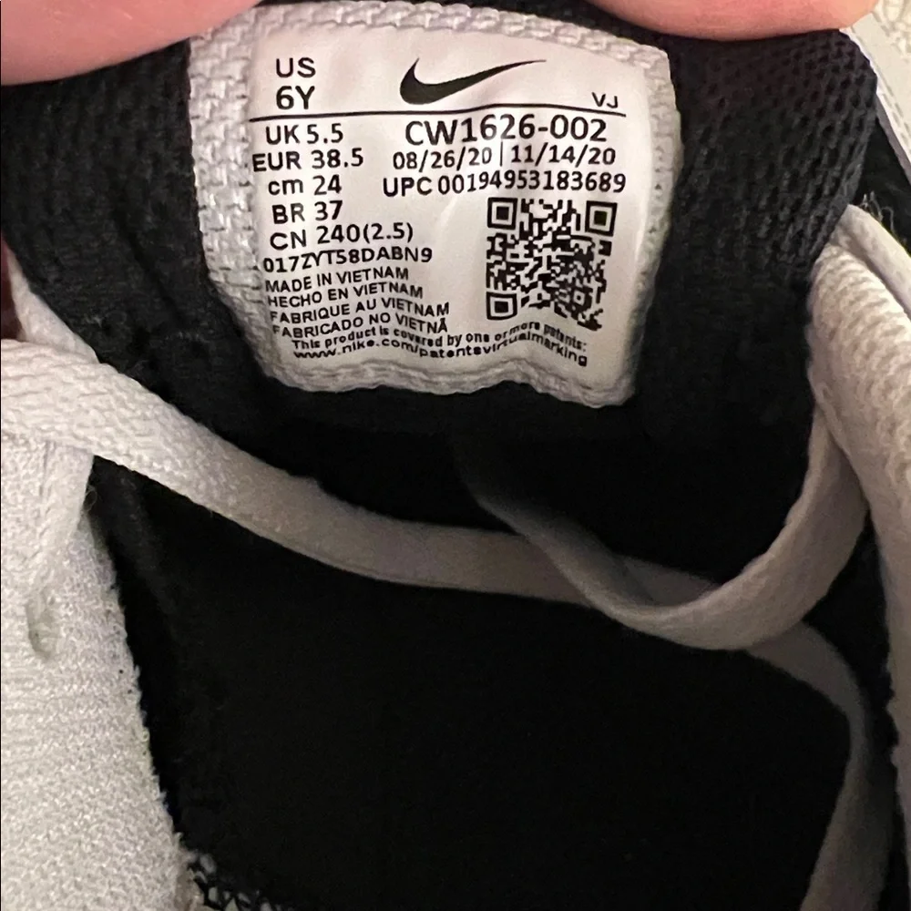 Nike Black, White, and Orange Sneakers